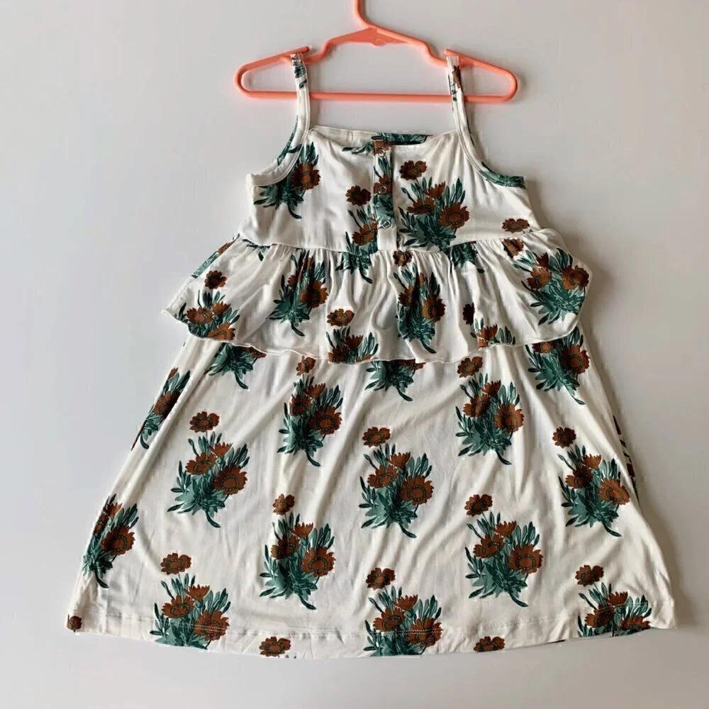 Kate Quinn Pecan Calendula Bamboo Dress 5T